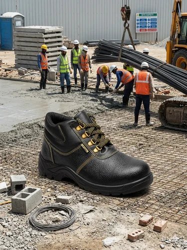 Low Ankle Synthetic Leather Steel Toe Safety Shoes view 3