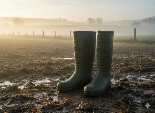 Industrial Safety Gumboots Green