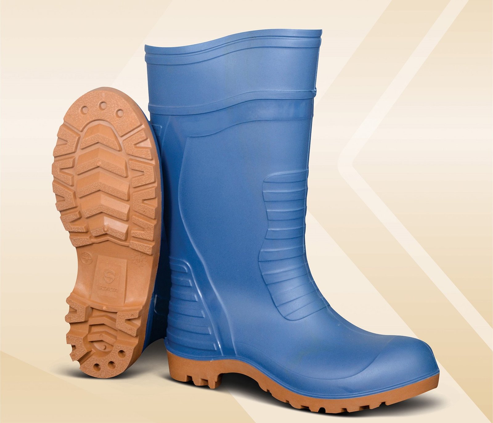 15 Inch Sky Blue Safety Gumboots