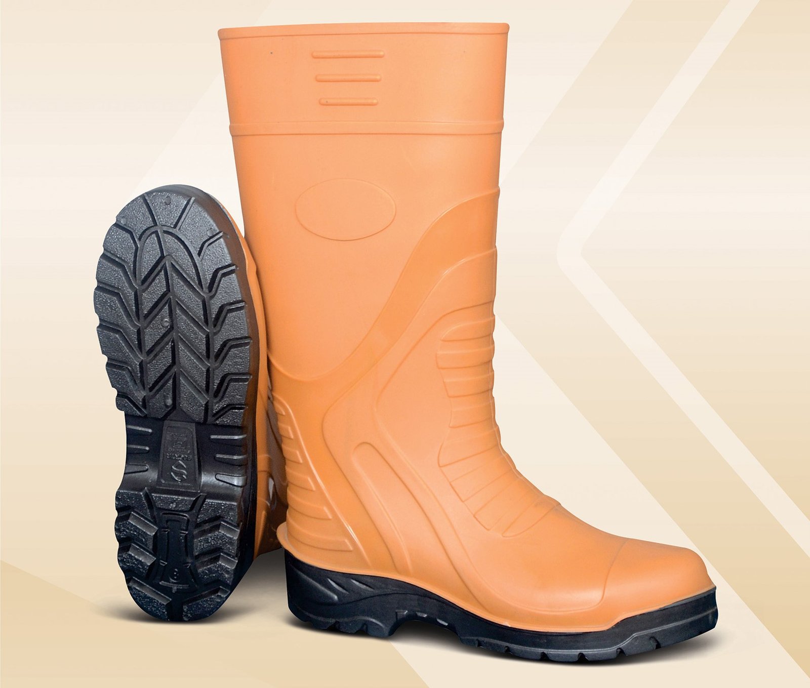 PVC Orange Steel Toe Gumboots