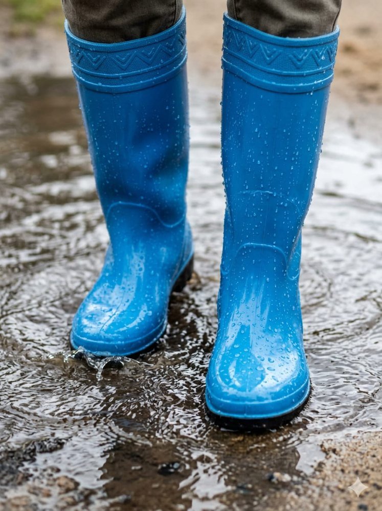 Sky Blue Rain Gumboots